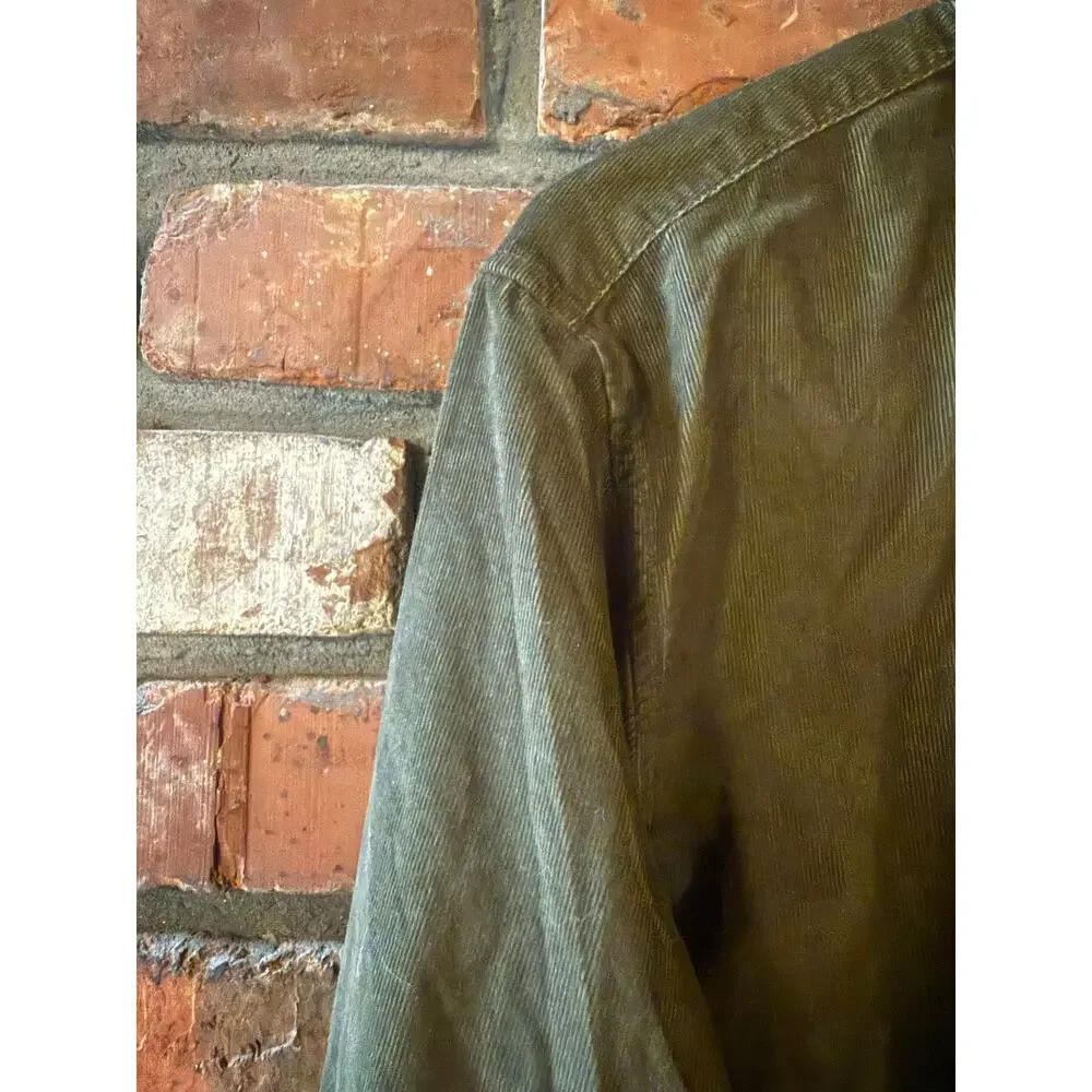 NWT Banana Republic Men's Corduroy Shirt Green Button Down